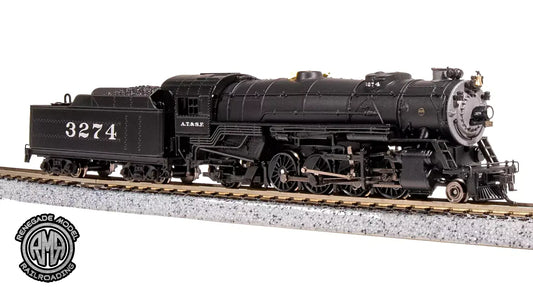 BLI 7831 N Scale USRA 2-8-2 Heavy Mikado ATSF #3284 Paragon 4 Sound DC DCC