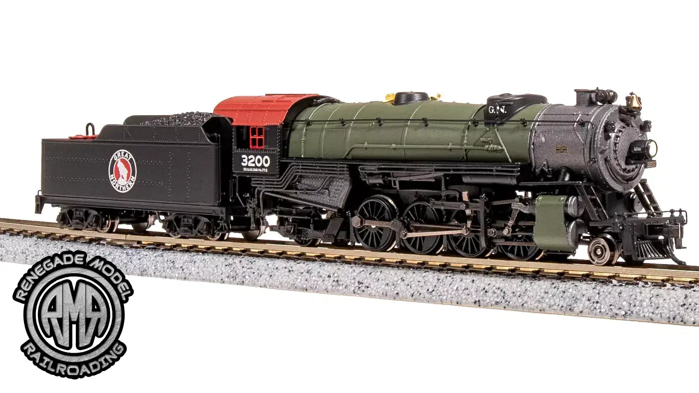 BLI 7832 N Scale USRA 2-8-2 Heavy Mikado Great Northern #3200 Paragon 4 DC DCC