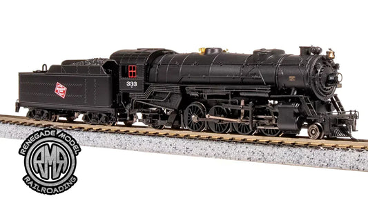 BLI 7837 N Scale USRA 2-8-2 Heavy Mikado Milwaukee Road #378 Paragon 4 DC DCC