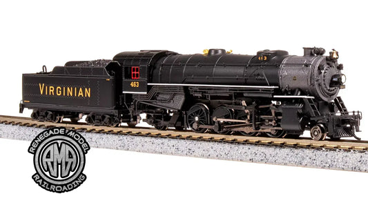 BLI 7841 N Scale USRA 2-8-2 Heavy Mikado Virginian #478 Paragon 4 Sound DC DCC