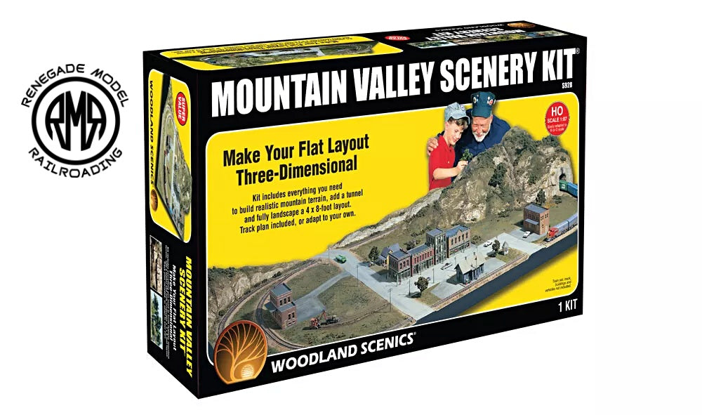 Woodland Scenics HO Scale Mountain Valley Scenery Kit S928 Model Railroading Kit