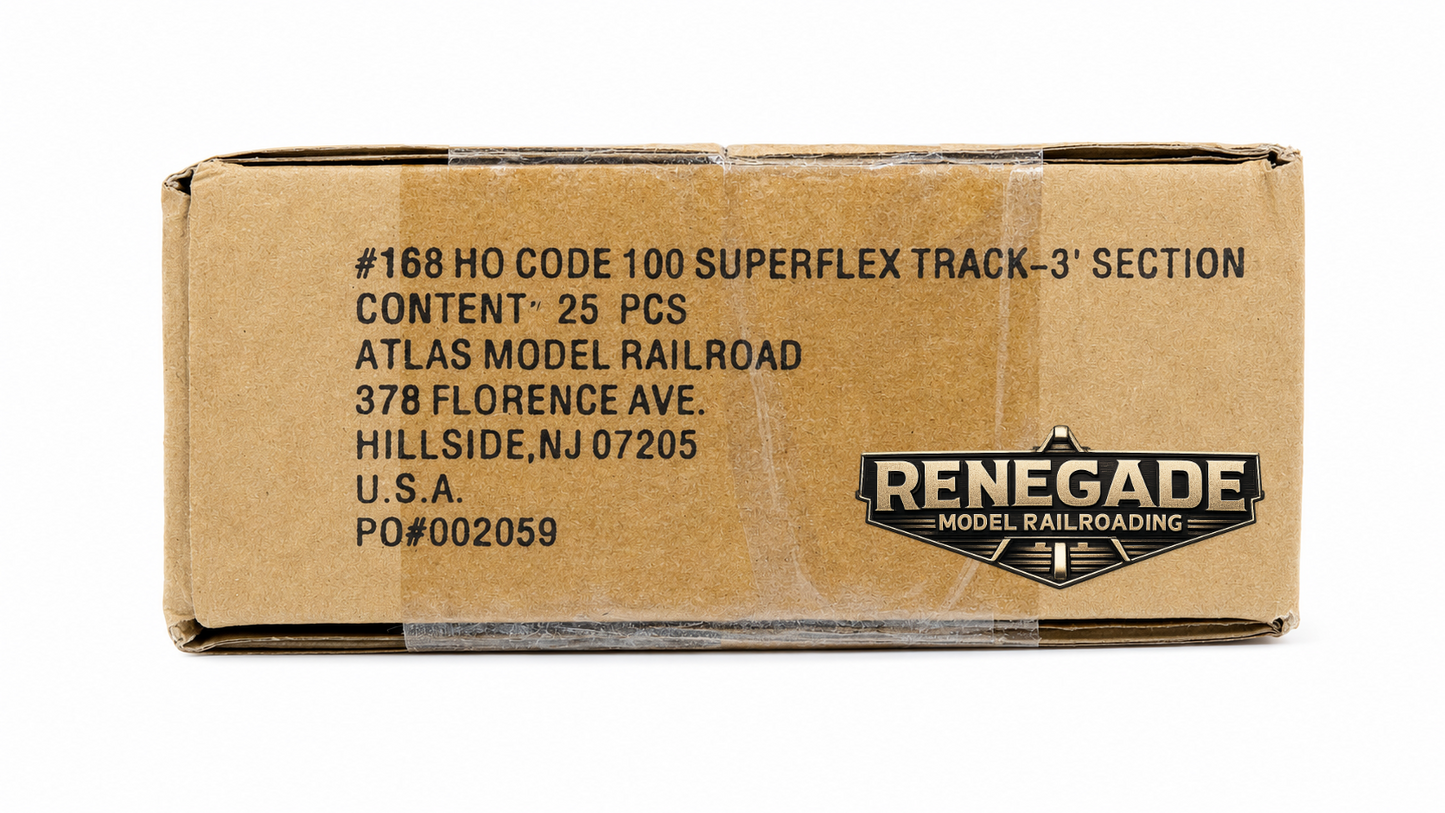 Atlas 168 HO Code 100 Super-Flex Nickel Silver Track 36" (10 Pieces)