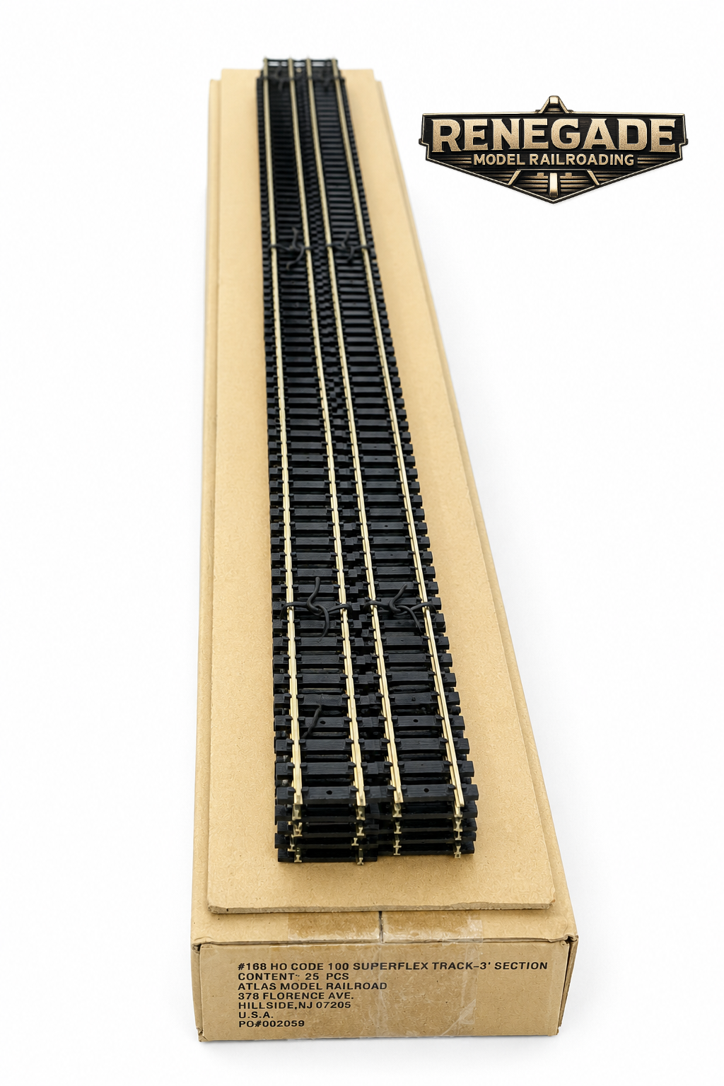 Atlas 168 HO Code 100 Super-Flex Nickel Silver Track 36" (10 Pieces)