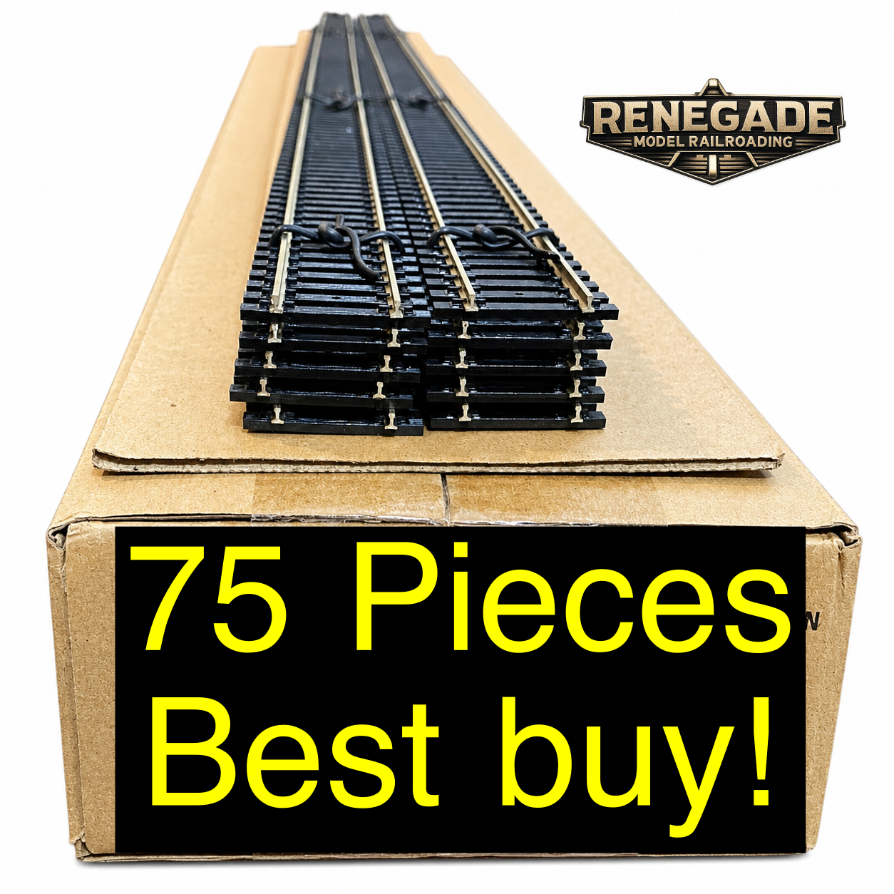 Atlas 168 HO Code 100 Super-Flex Nickel Silver Track 36" (75 Pieces)