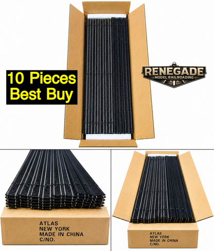 Atlas N Scale Code 80 Super Flex Track 29.5" 10 Pcs 2500