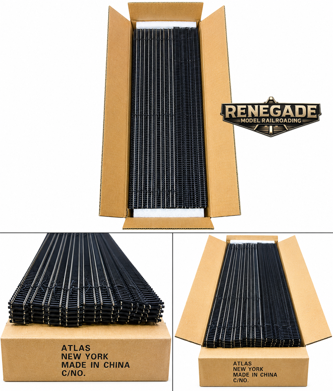 Atlas N Scale Code 80 Super Flex Track 29.5" 50 Pcs 2500