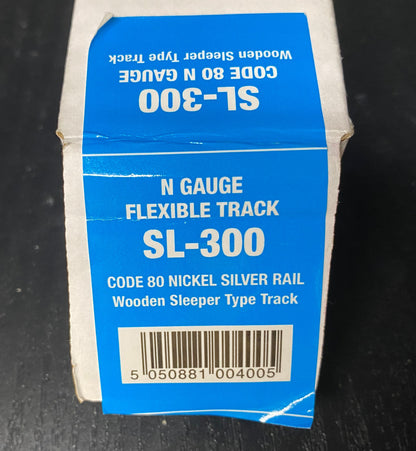 PECO N Scale Code 80 Flexible Flex Track With Wood Ties 10 Pieces SL-300