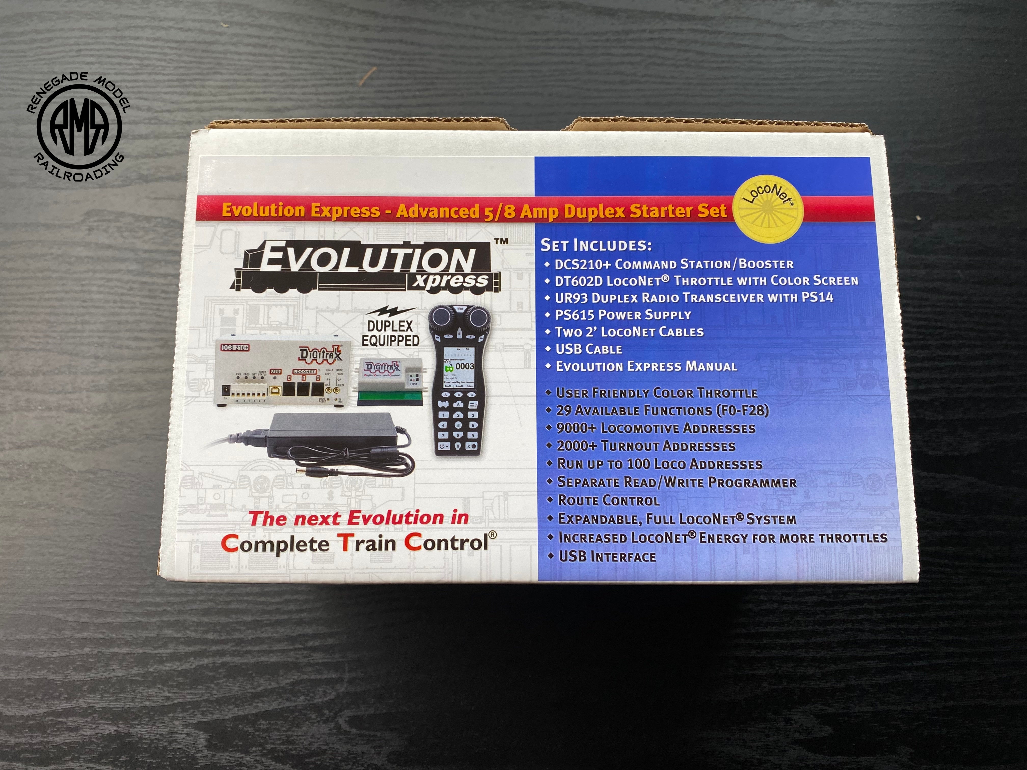 Digitrax EVOXD Evolution Express Advanced 5A/8A Duplex Starter Set 202 ...