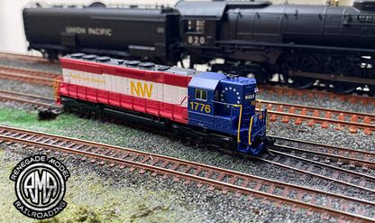 Atlas 40005593+2 N N&W Bicentennial SD45 Consist High Hood Sound & DCC #1776 +2