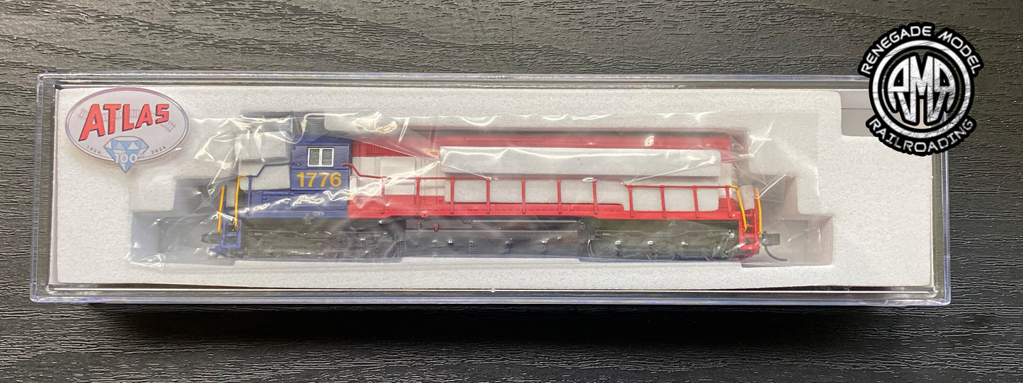 Atlas 40005593+2 N N&W Bicentennial SD45 Consist High Hood Sound & DCC #1776 +2