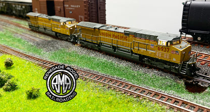 Broadway Limited 8582 8583 GE AC6000 UP #6937 #6965 Small Flags Paragon 4 Sound DC DCC