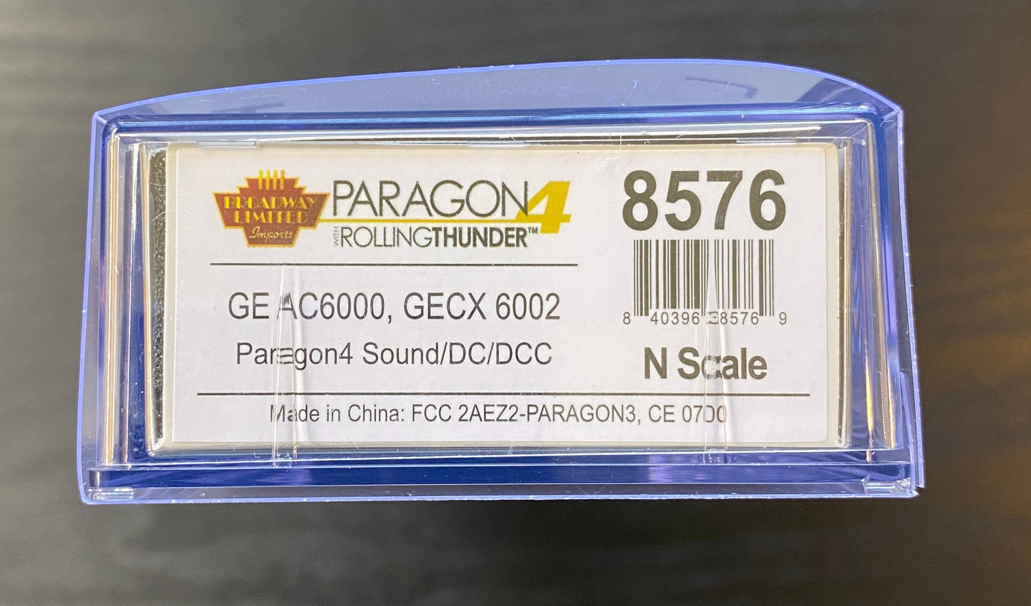 Broadway Limited 8576 N GE AC6000 GECX #6002 Paragon4 DC DCC Sound