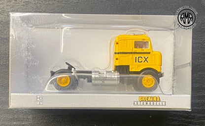 Brekina 85953 HO Scale Kenworth 1950 Bullnose ICX Yellow