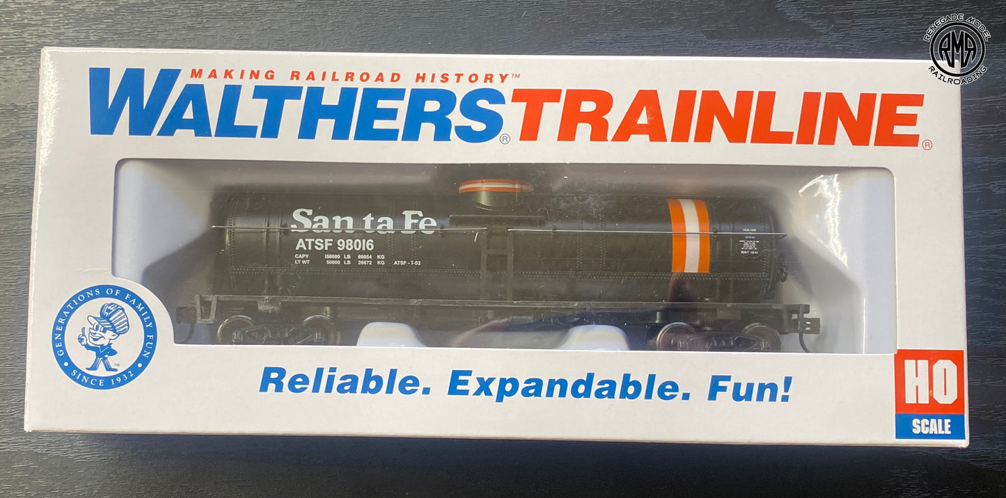 Walthers 9311444 HO Scale Santa Fe Tank Car 98016 Trainline Ready to Run