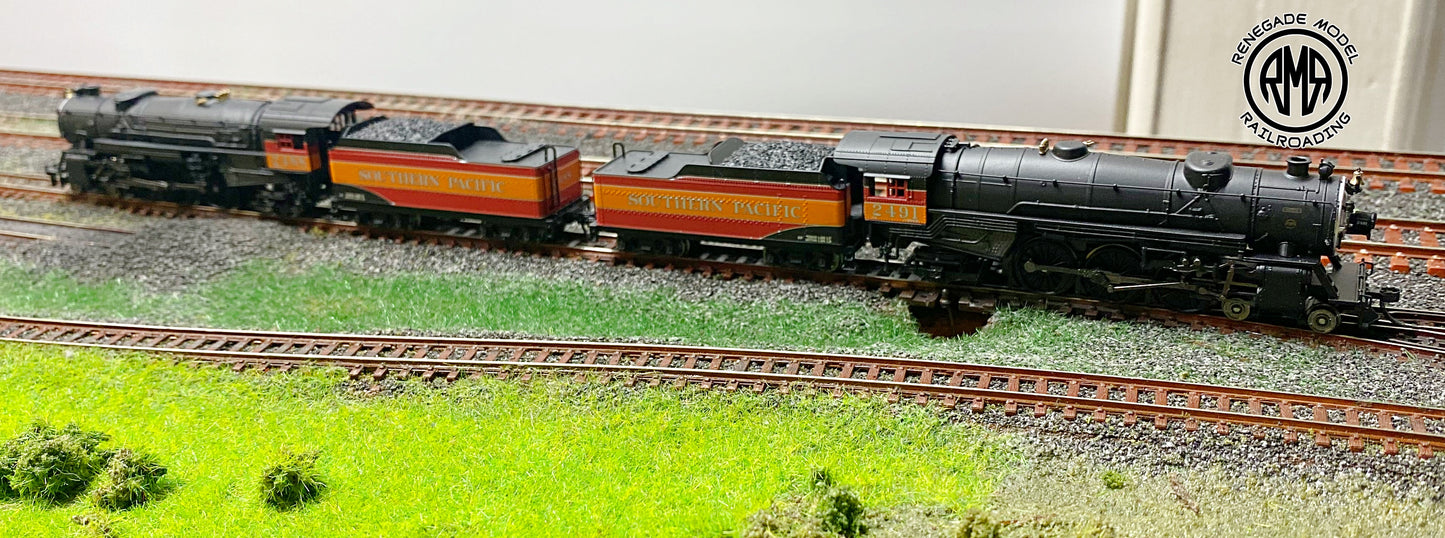 Broadway Limited N 7989 7990 Heavy Pacific SP Daylight Paragon 4 DC DCC Sound Speed Matched Set