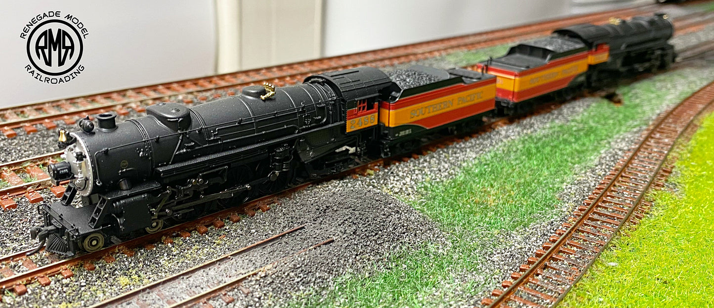 Broadway Limited N 7989 7990 Heavy Pacific SP Daylight Paragon 4 DC DCC Sound Speed Matched Set