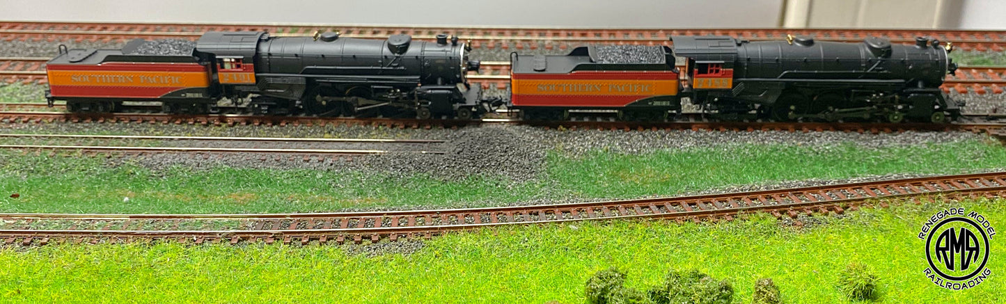 Broadway Limited N 7989 7990 Heavy Pacific SP Daylight Paragon 4 DC DCC Sound Speed Matched Set