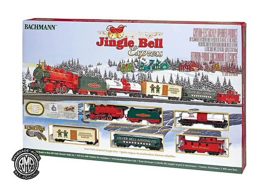 Bachmann 00724 HO Scale Jingle Bell Christmas Express Train Set Holiday