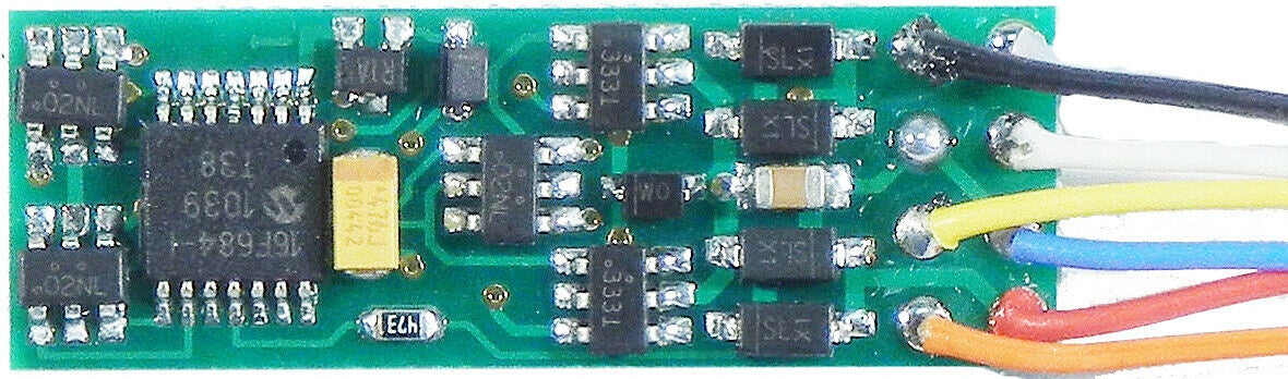 NCE N14SR Narrow Direct Wire DCC Decoder 1 Amp 4 Functions 5240131