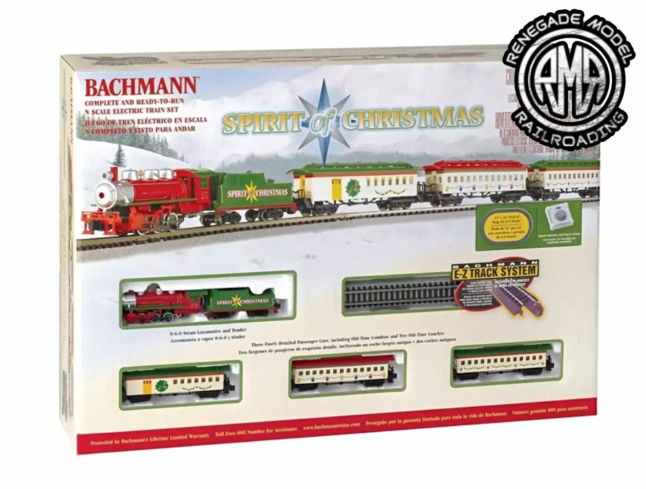 Bachmann 24017 N Scale Spirit of Christmas Set Jingle Bells Train Set