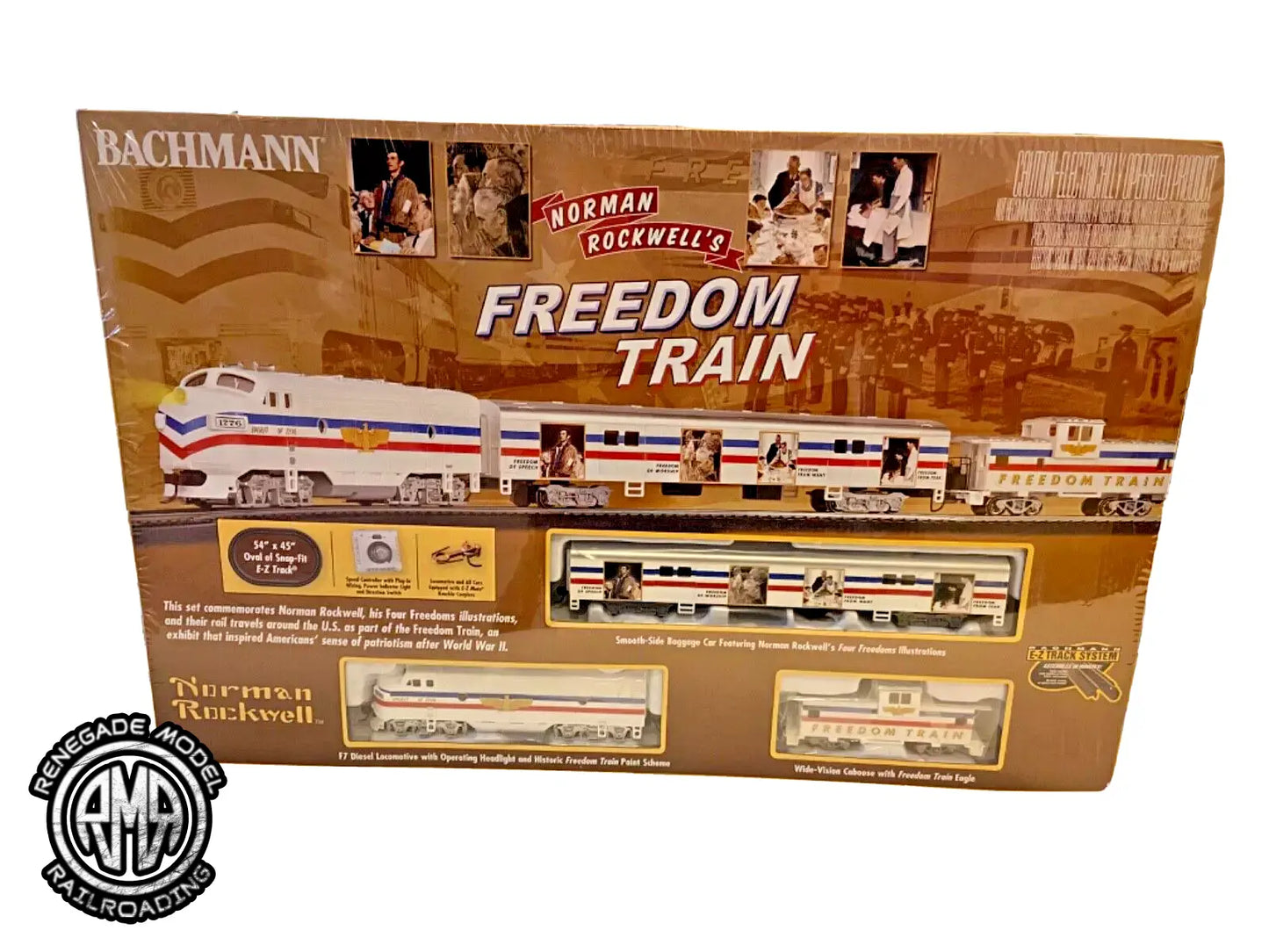 Bachmann 00767 HO Scale Norman Rockwell Freedom Ready to Run Train Set