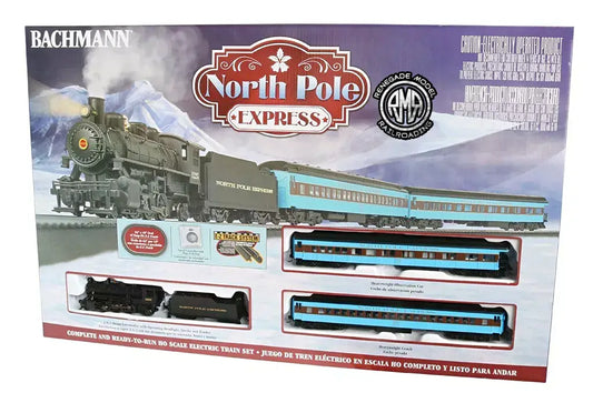 Bachmann 00751 HO Scale North Pole Express Set Santa Helper Passenger Cars