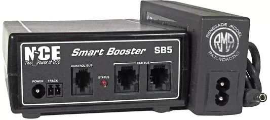 NCE 0027 SB5 5 Amp Smart Booster Power Supply for Power Cab DCC 524-0027