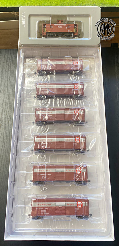 Walthers 920-902 HO Scale PRR Merchandise Service Freight Train Set #3