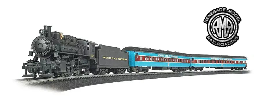 Bachmann 00751 HO Scale North Pole Express Set Santa Helper Passenger Cars